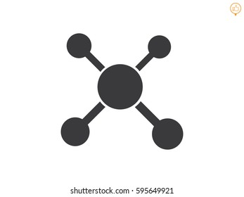 molecule, icon, vector illustration eps10