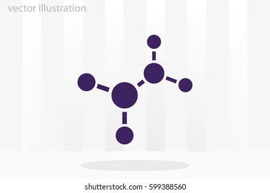 molecule icon vector illustration eps10.