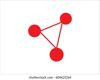 molecule, icon, vector illustration eps10
