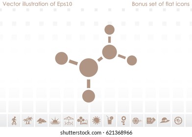 molecule icon vector illustration eps10.