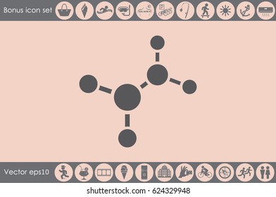 molecule icon vector illustration eps10.