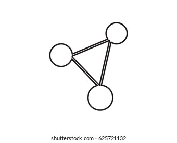 molecule, icon, vector illustration eps10
