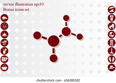 molecule icon vector illustration eps10.
