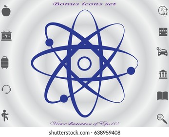 molecule, icon, vector illustration eps10
