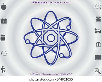 molecule, icon, vector illustration eps10
