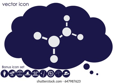 molecule icon vector illustration eps10.