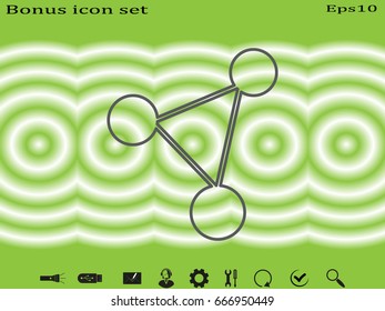 molecule, icon, vector illustration eps10
