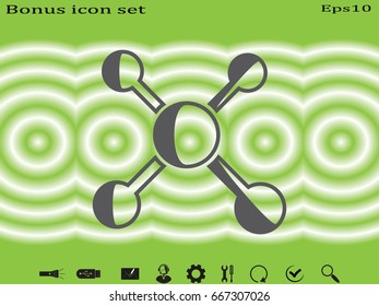 molecule, icon, vector illustration eps10
