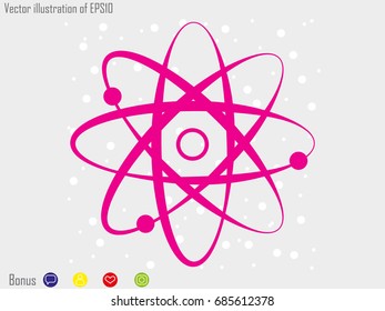 molecule, icon, vector illustration eps10