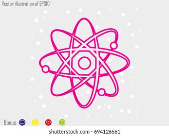 molecule, icon, vector illustration eps10