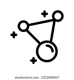 molecule icon vector illustration isolated sign symbol suitable for display, website, logo and designer. High quality black style vector icon