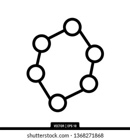 Molecule Icon Vector Illustration Logo Template