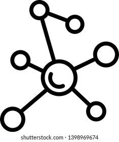 Molecule Icon Vector Illustration Logo Template