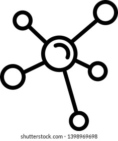 Molecule Icon Vector Illustration Logo Template