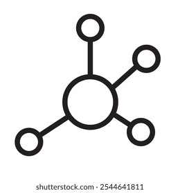 Molecule icon vector illustration logo template for many purpose. Isolated on white background