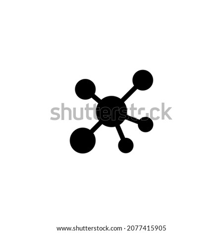 Molecule icon vector illustration logo template for many purpose. Isolated on white background.

