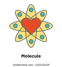 Molecule icon vector isolated on white background, Molecule transparent sign