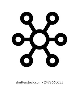 molecule icon. vector line icon for your website, mobile, presentation, and logo design.
