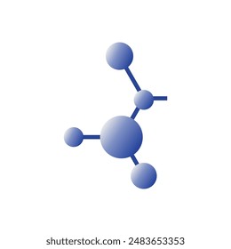 Molecule icon vector sign for web and app