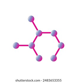 Molecule icon vector sign for web and app