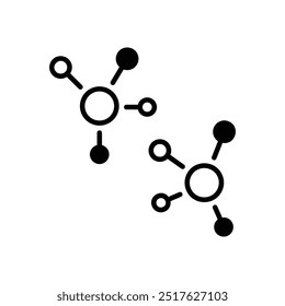 Molecule icon vector stock illustration
