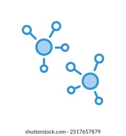 Molecule icon vector stock illustration