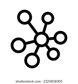 Ilustración de diseño de símbolos de vectores de iconos de molécula