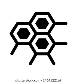 Molecule Icon Vector Symbol Design Illustration