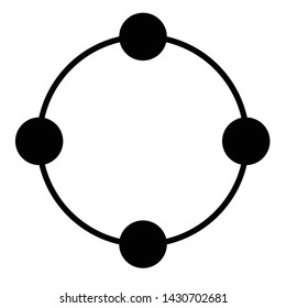 Molecule Icon Vector Symbol Illustration