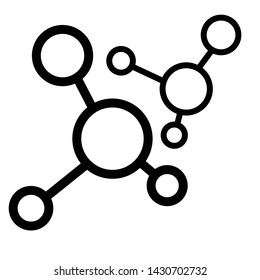 Molecule Icon Vector Symbol Illustration