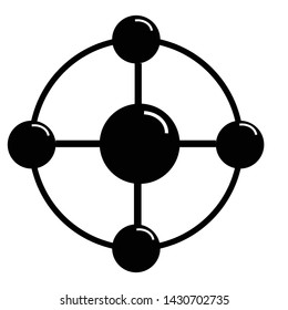 Molecule Icon Vector Symbol Illustration