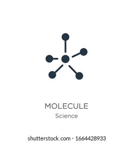 Molecule icon vector. Trendy flat molecule icon from science collection isolated on white background. Vector illustration can be used for web and mobile graphic design, logo, eps10