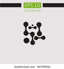 molecule icon vector.technologies