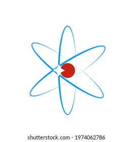 Molecule icons images on white background. Vector graphics.