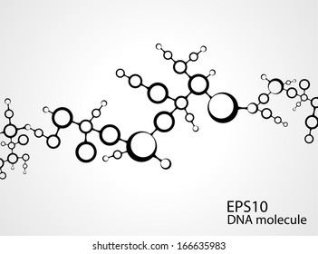 molecule illustration  background with for your text 