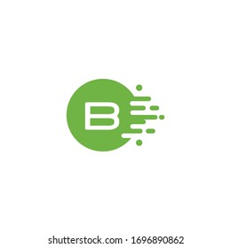 molecule initial Letter B Logo design