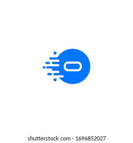 molecule initial Letter O Logo design