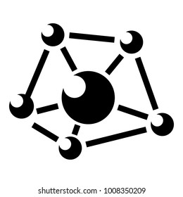 Molecule lab icon. Simple illustration of molecule lab vector icon for web