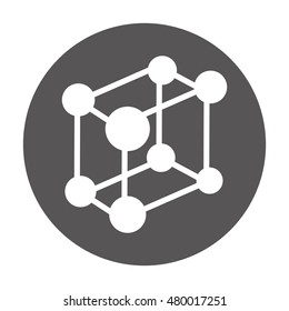 molecule laboratory isolated icon vector illustration design