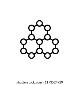 molecule line icon