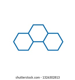 Molecule line icon