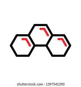 molecule line icon. Element of molecule icon for mobile concept and web apps. Thin line molecule icon can be used for web and mobile - Vector