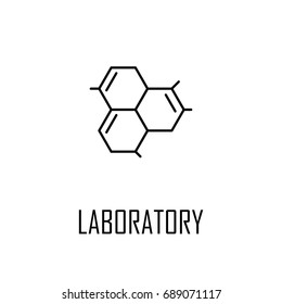 Molecule line icon. High quality black outline Logo for web site design and mobile apps. Vector illustration on a white background.