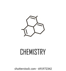 Molecule line icon. High quality black outline Logo for web site design and mobile apps. Vector illustration on a white background.