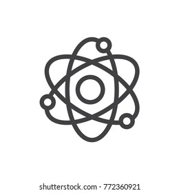 Molecule linear icon