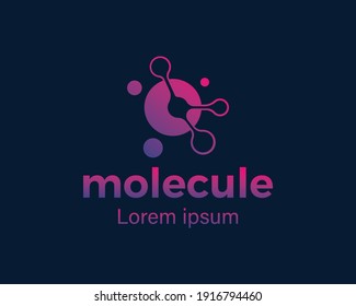 Molecule Logo Biotech Logo Medis  Science Logo Design Lab Logo