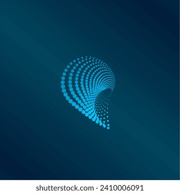 Molecule logo, connection concept, 2d illustration isolated on white background, vector,