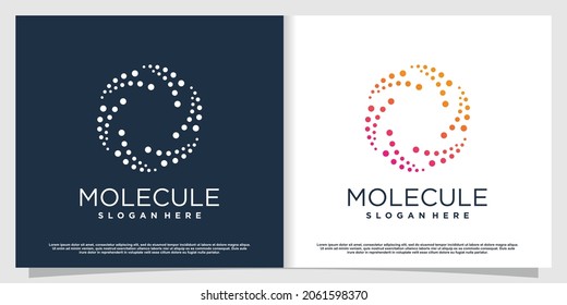 Molecule logo design with modern creative concept Premium Vector part 3