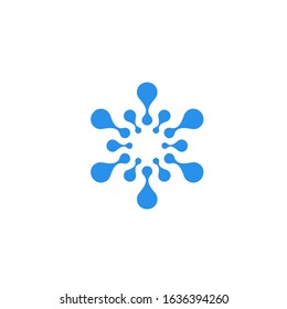 molecule logo design modern template