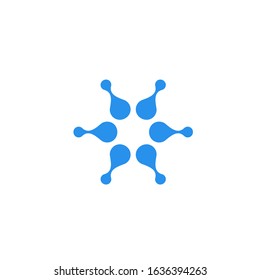 molecule logo design modern template
